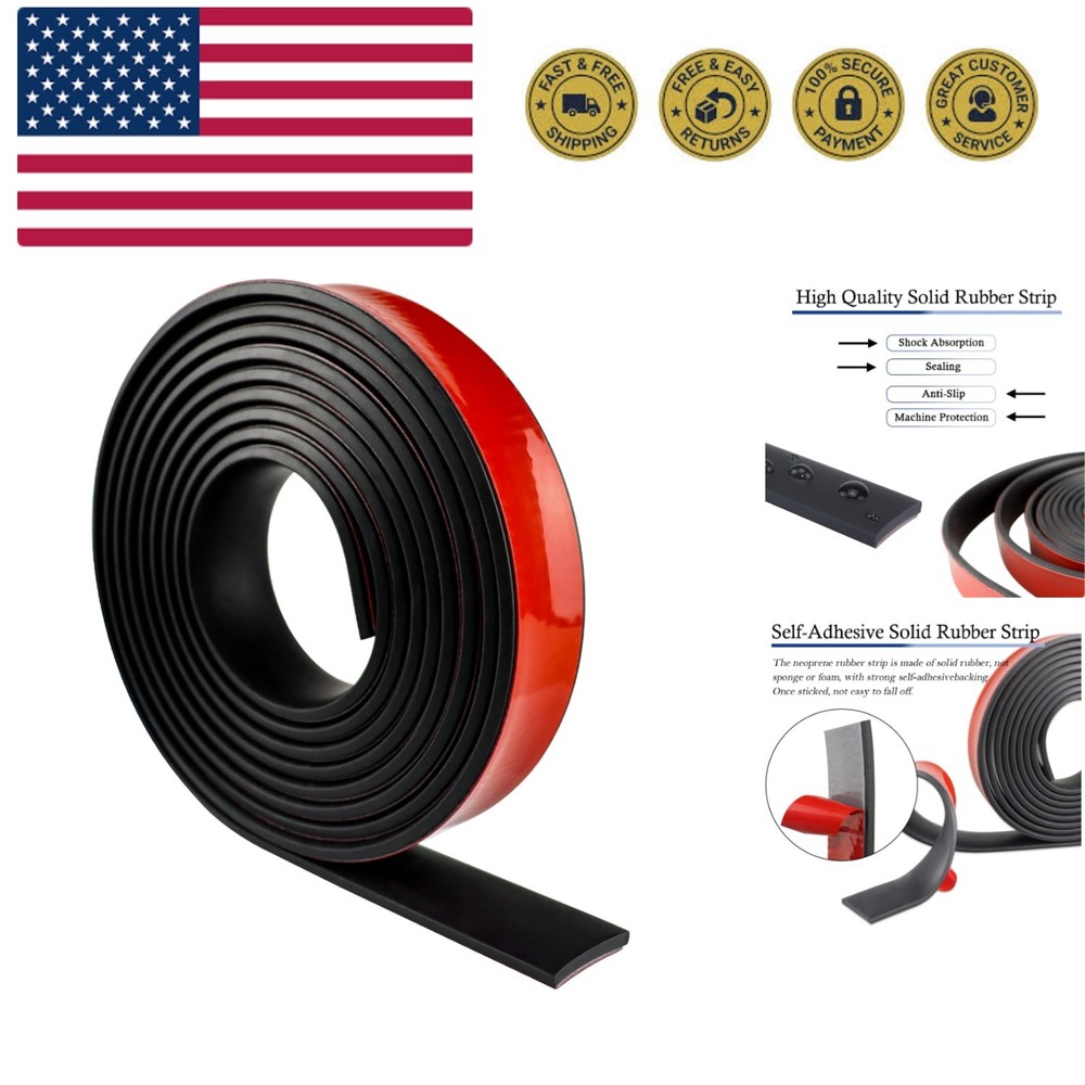 Neoprene Rubber Strips Self Adhesive Solid Rubber Sheets, Rolls & Strips for ...
