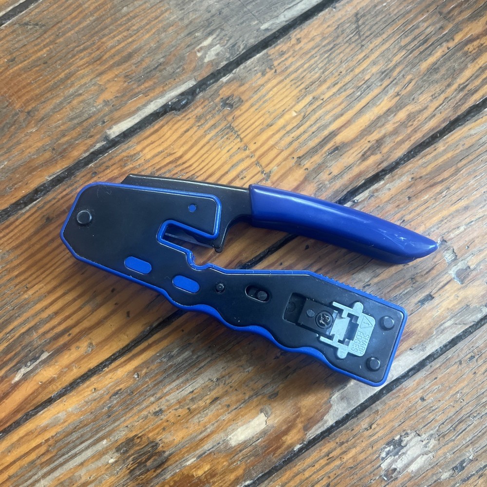 Petechtool RJ45 Pass Through Crimping Tool Crimper Ethernet