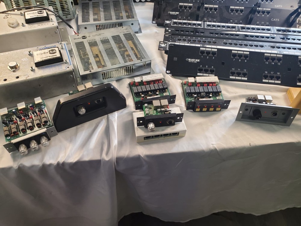 StudioHub Broadcast Audio System Lot Tested Rack Units Panels Modules CAT5