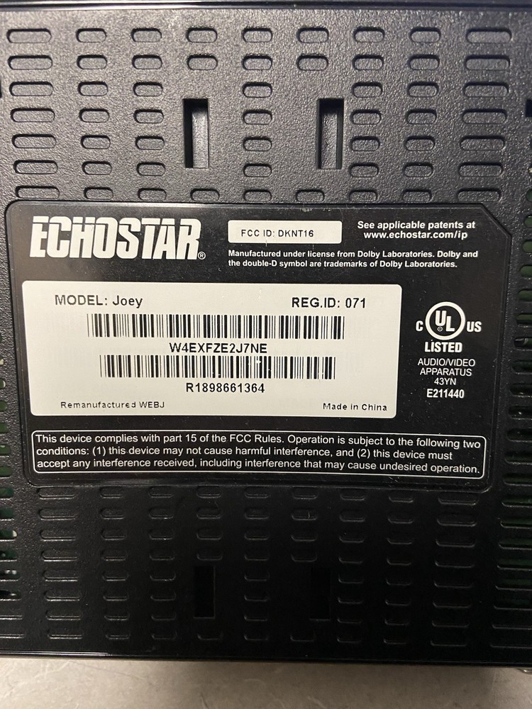 Dish Network ECHOSTAR Wireless Joey Access Point W Remote