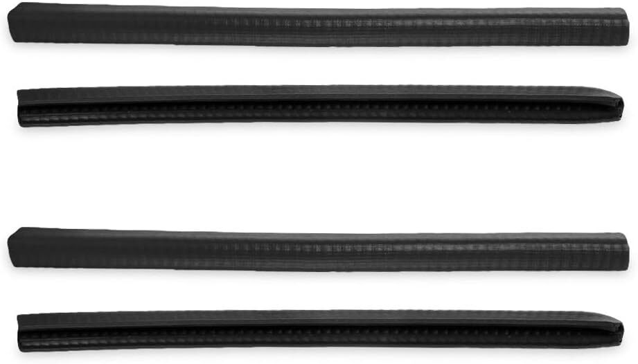 4 Pack 35CM Skateboard Deck Guards Protector Sleeve Strip Skate 35CM, Black