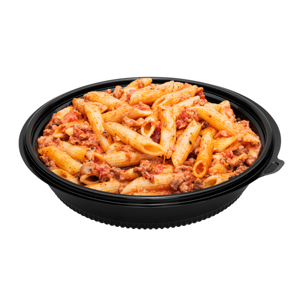 Karat 32 oz. PP Round Microwaveable Container, Black - 150 ct, FP-RC32B