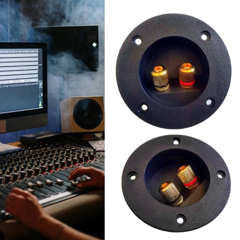 2 Way Speaker Junction Box Speaker Binding Post Cup for Subwoofer Installation