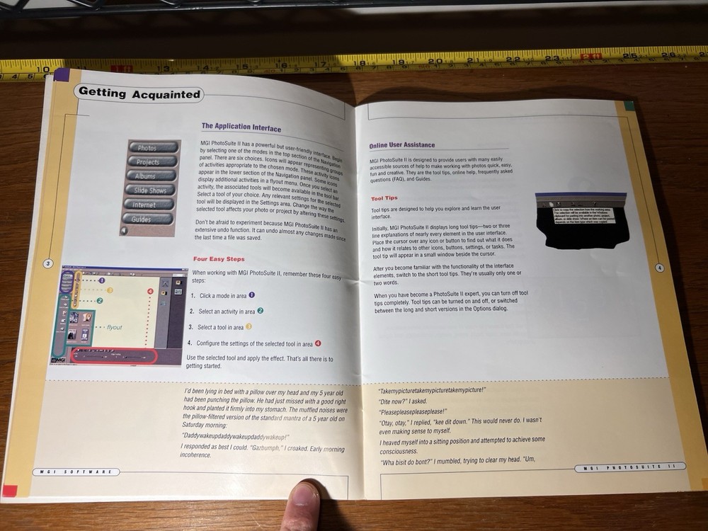 MGI Photosuite 2 II PC Image Editing Software CD ROM & Manual Windows 95 98