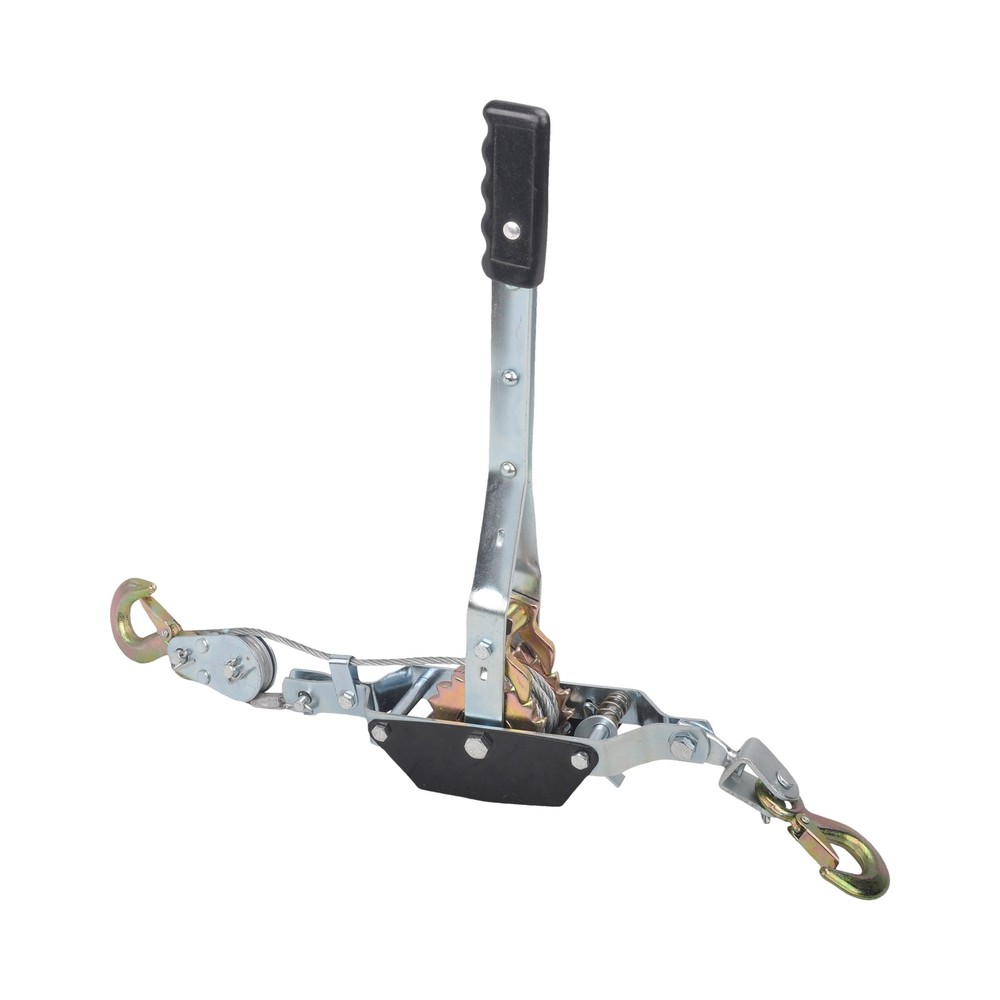 2 Ton 2 Hook Ratchet Come Along Puller & 2'' X 36" Axle Tie Down Strap w/ D Ring