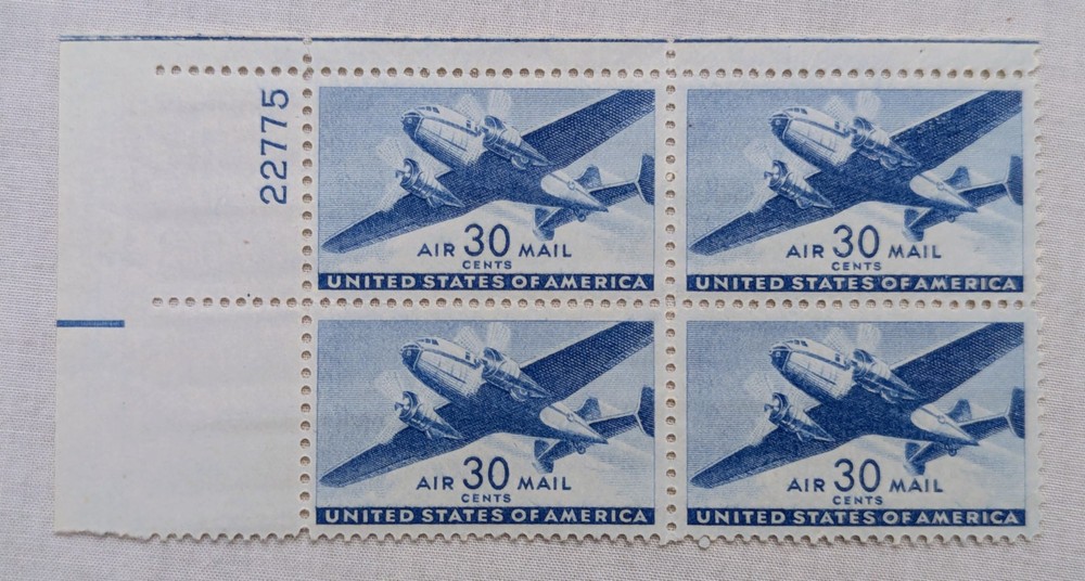 Scott # C30 - Plt # Blk /4 - MNH