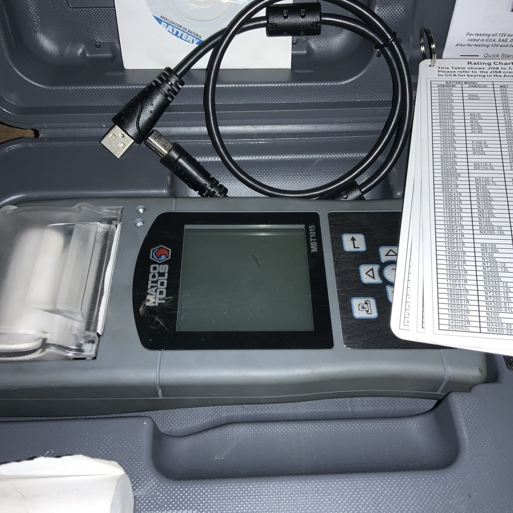 Matco tools Battery Tester MBT1015 With Printer