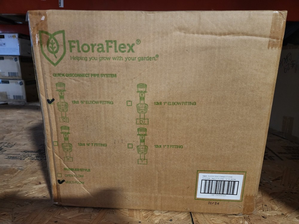 FloraFlex Quick Disconnect Pipe System Multi- Flow - 3/4" Elbow Case of 12