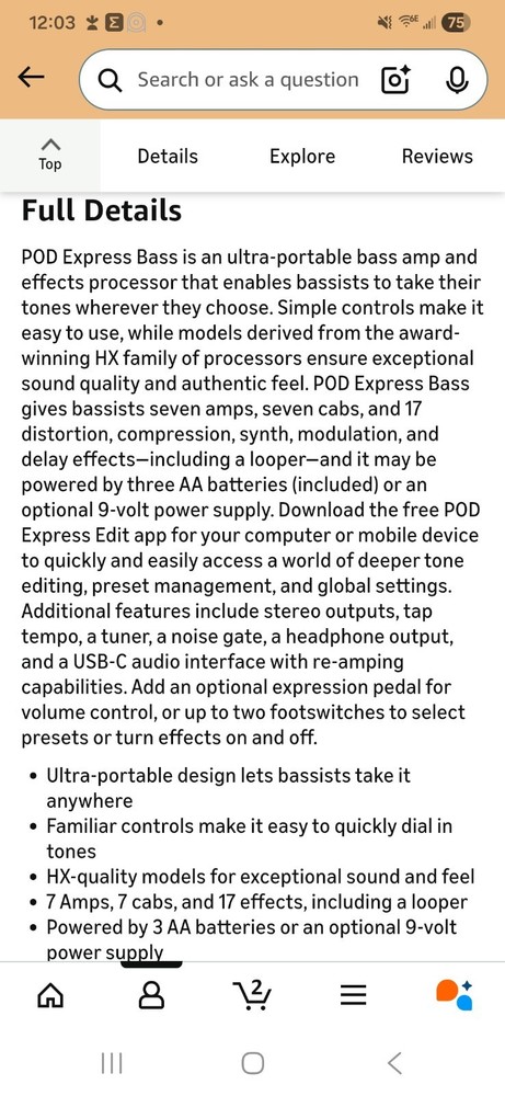 Line 6 POD Express Bass