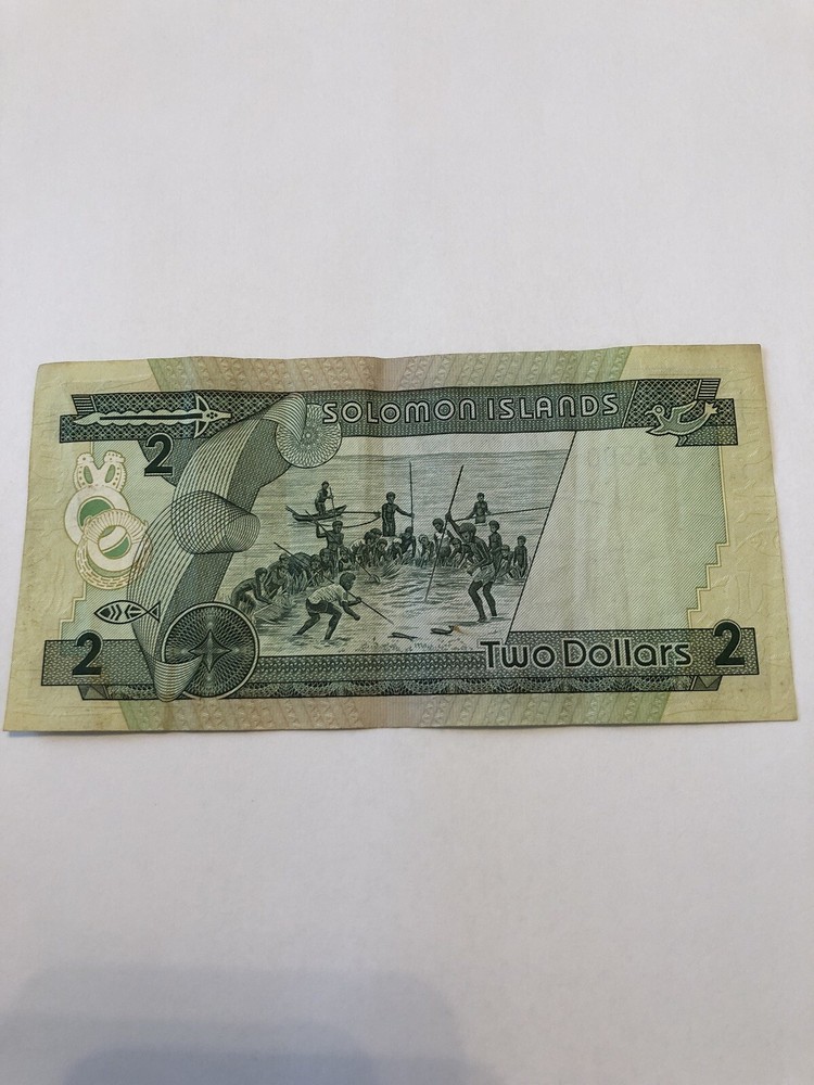 SOLOMAN ISLANDS- 2 DOLLARS BANKNOTE-1986