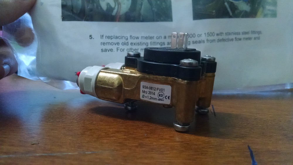 Concordia Espresso machine Flow Meter assembly flow meter