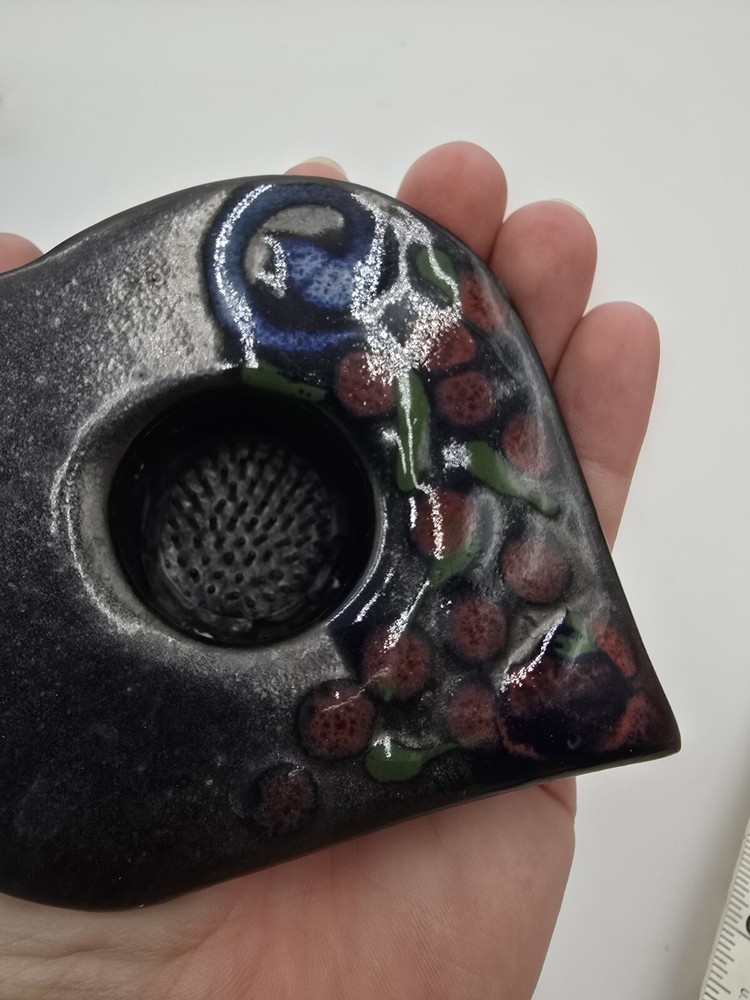 Studio Pottery Flower Frog Vase