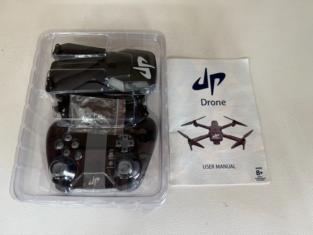 Dp Drone Black Folding Quadcopter With Accessories - No Box