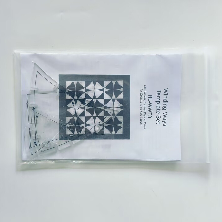 3Pcs/set CutRite, Slit'N Sewing Winding Ways Template SetCreative Design