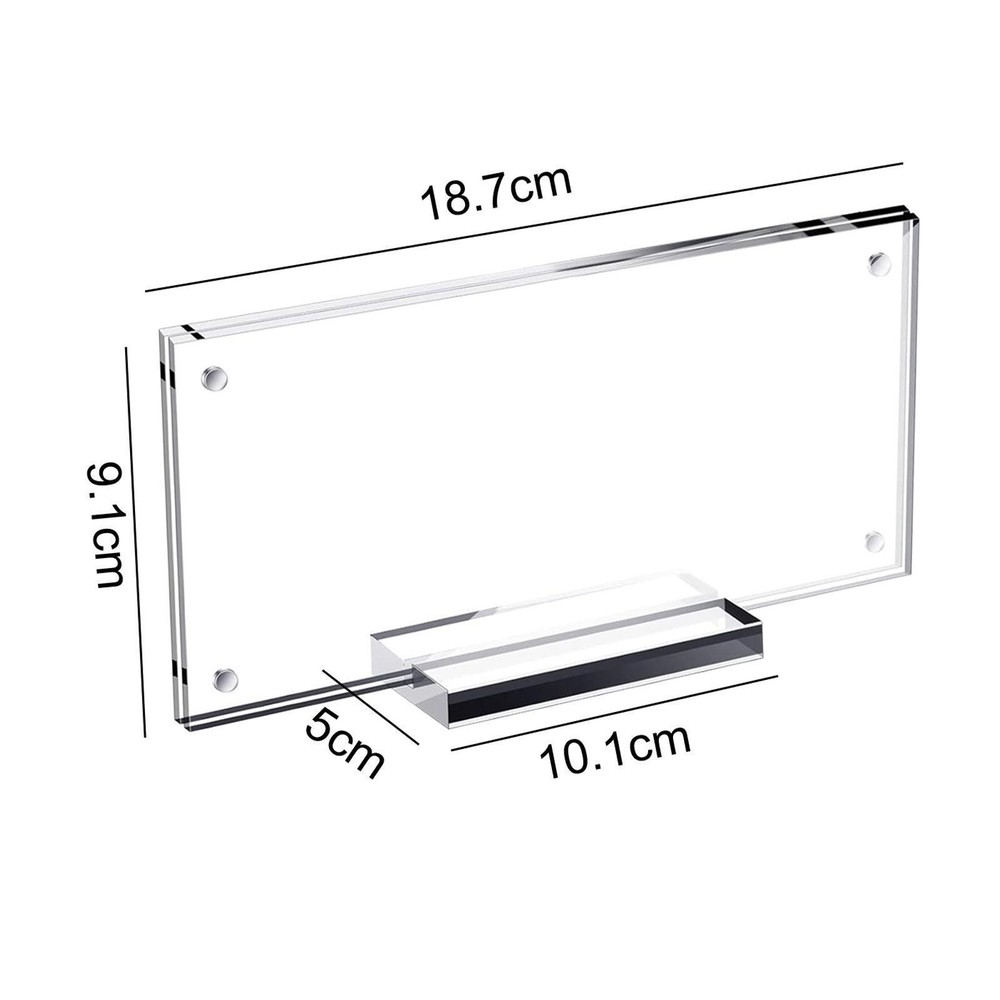 Picture Frame Holder with Base Tabletop Display for Postage Stamps Photos