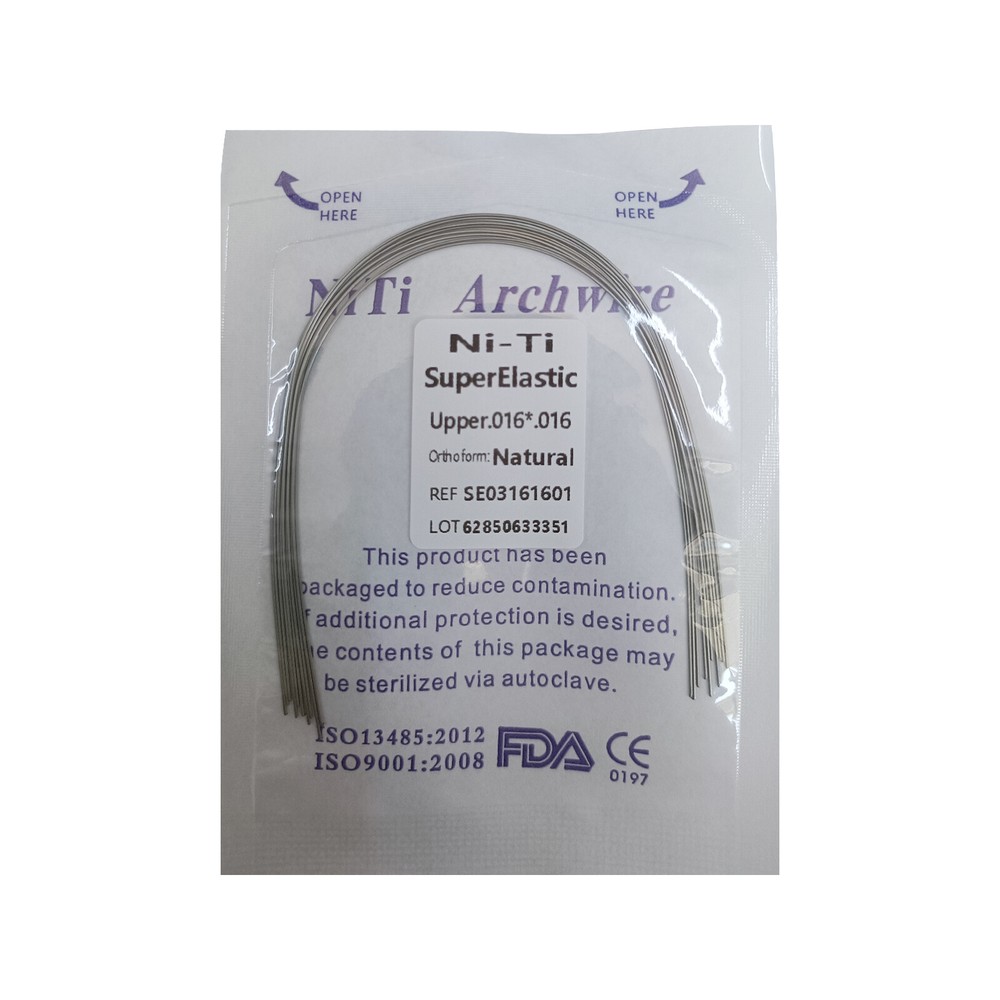 Dental Orthodontic NITI Rectangular Arch Wire Super Elastic Upper/Lower Natural