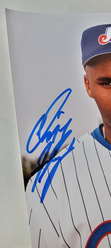 Cliff Floyd Expos Autographed Color Photo