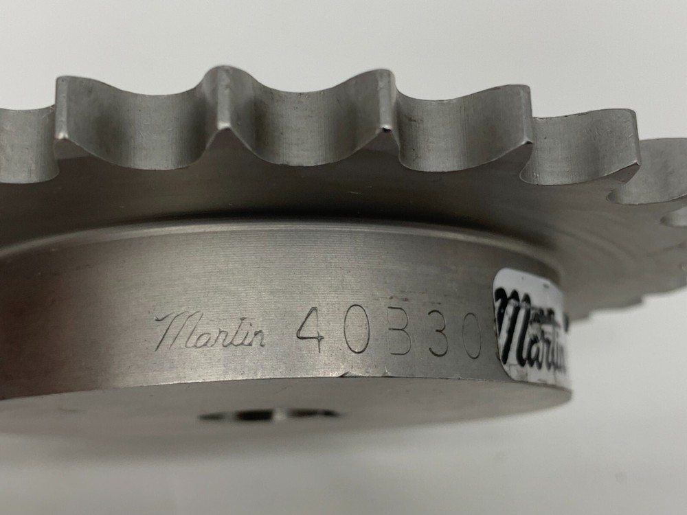 Martin 40B30SS Sprocket SS Roller Chain 40 Chain No. 30 Teeth Minimum Plain Bore