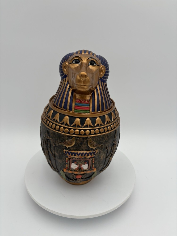 Uterstyle Baboon Head Canopic Jar Egyptian Storage Jar Gift Decor
