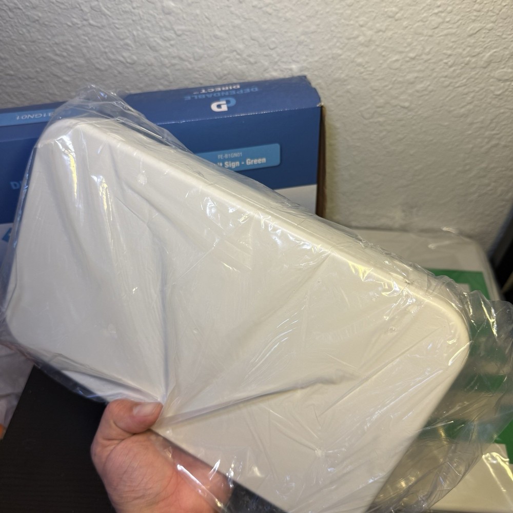 Dependable Direct 2-Pack Double Side LED Green Exit Sign Emergency Light In Box