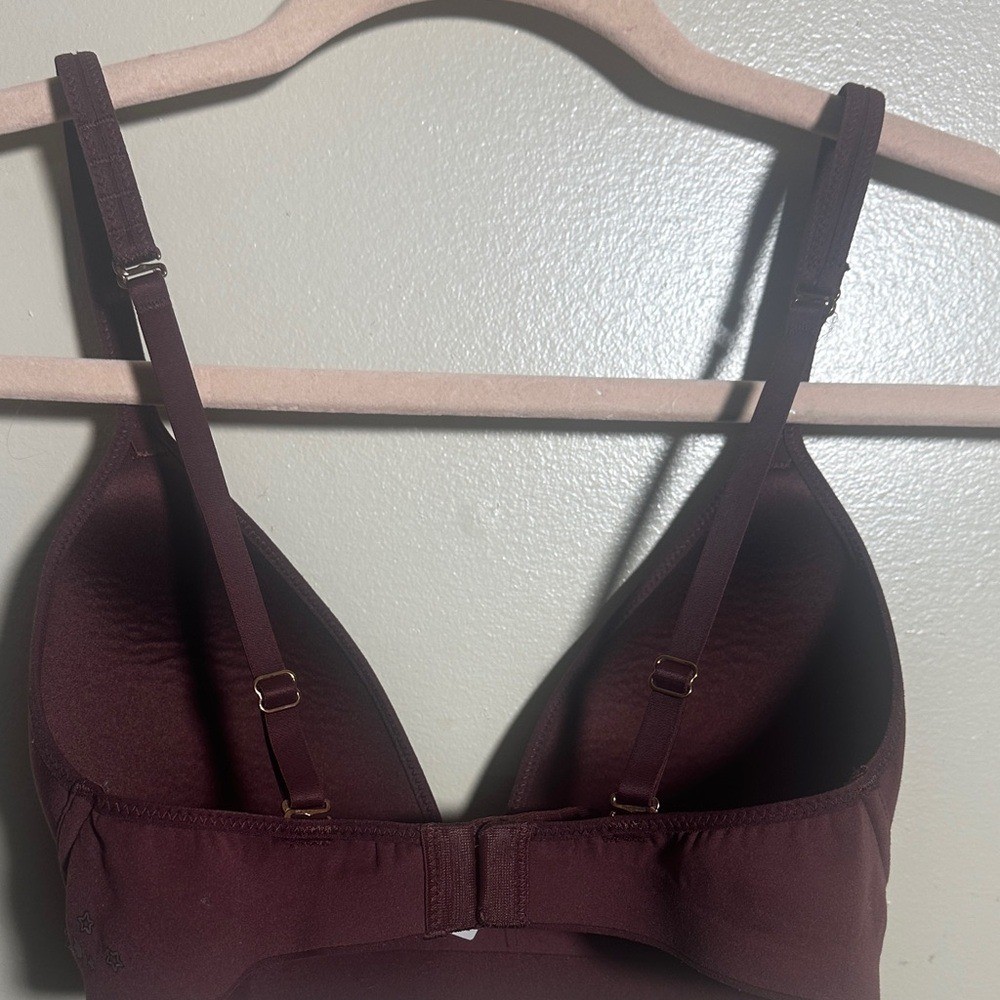 Aerie Maroon Full Coverage Wireless Bra | 32C