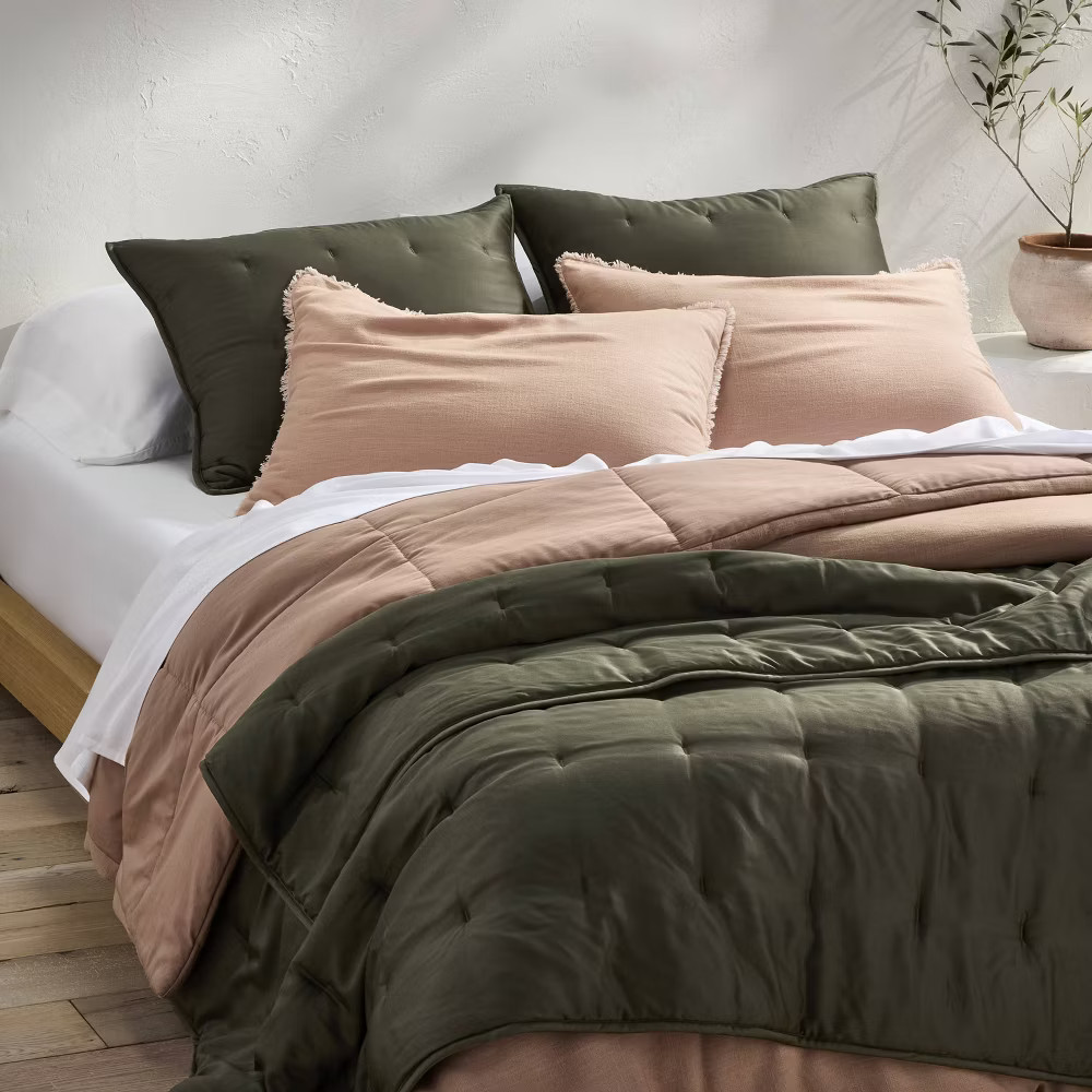 King 400 Thread Count Rayon from Bamboo Sheet Set White - Casaluna