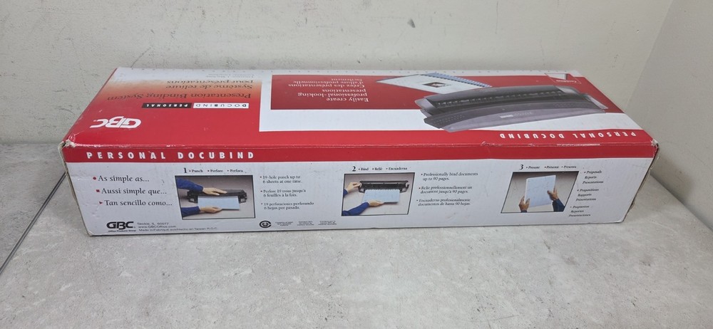 GBC Docubind Personal Presentation Binding System Machine Book Binder #7704100