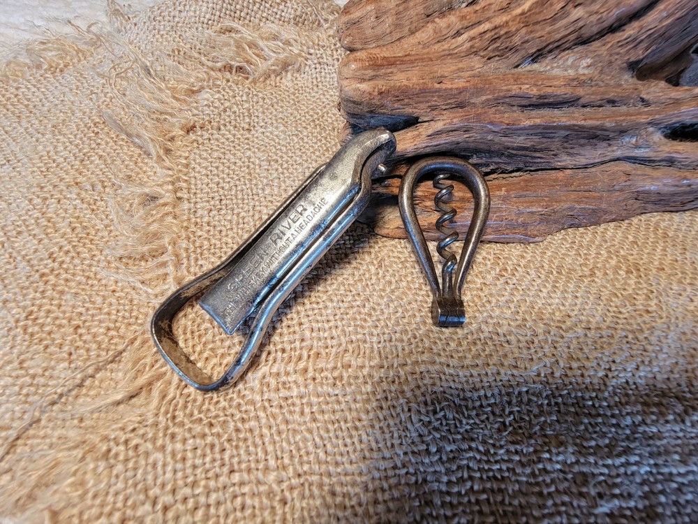 2 Vintage Corkscrew Opener GREEN RIVER & U.B.