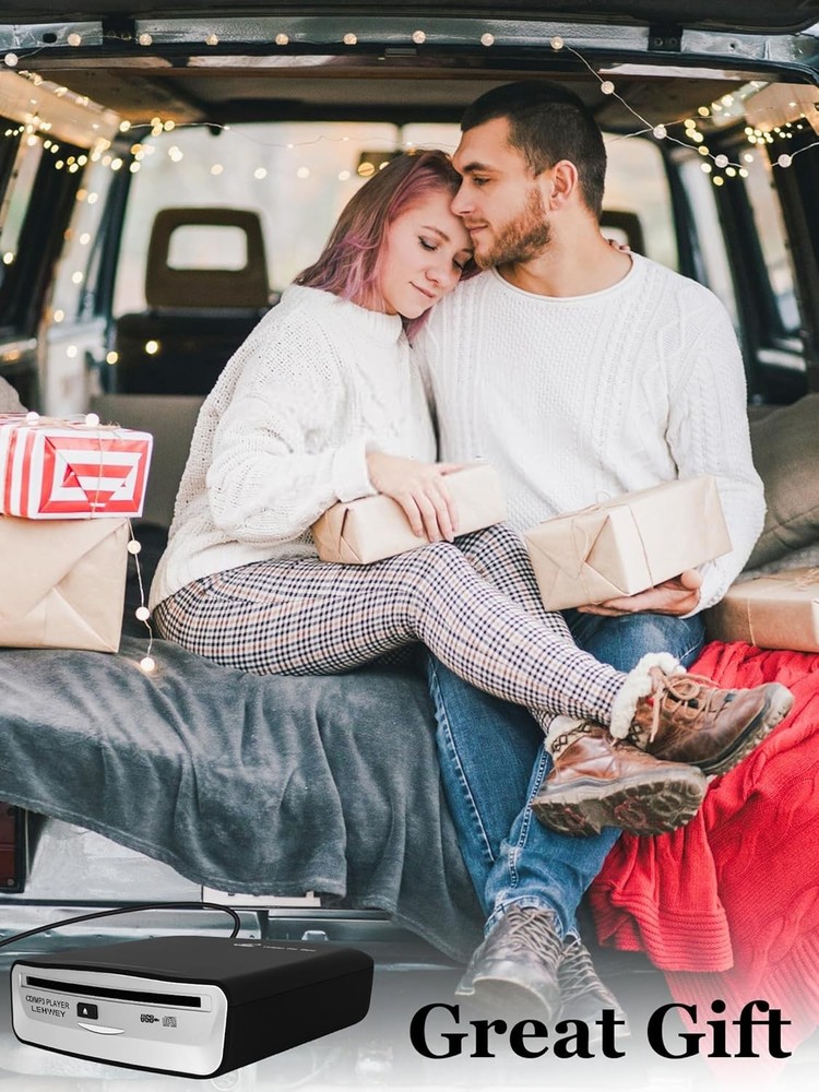 Plug-and-Play Car CD Player with Remote Control