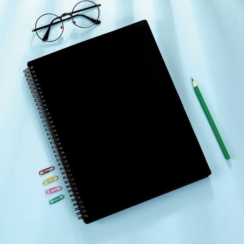 50 Pockets Portfolio Binder with Plastic Sleeves, 50