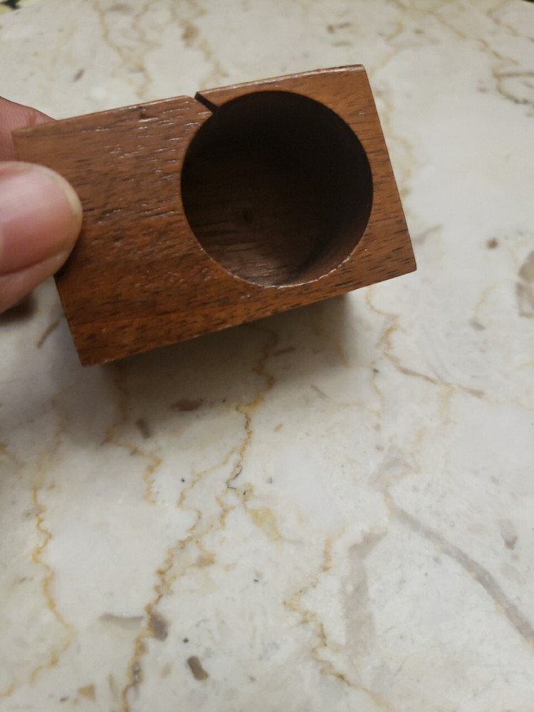 Vintage Wooden Stamp Roll Desktop Dispenser