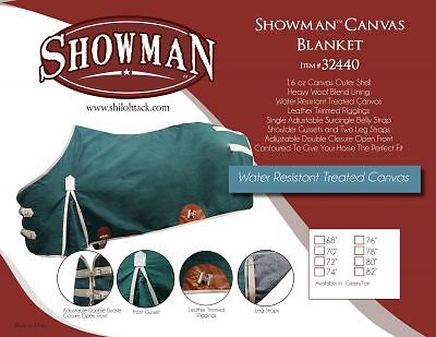 Showman 16oz Water Resistant Treated Canvas Blanket