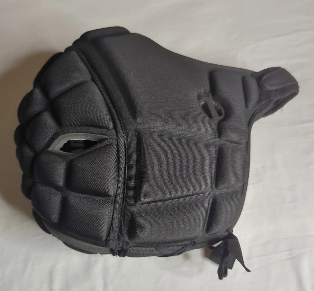 D4 Game Breaker Padded Head Protection Solid Black Size XL