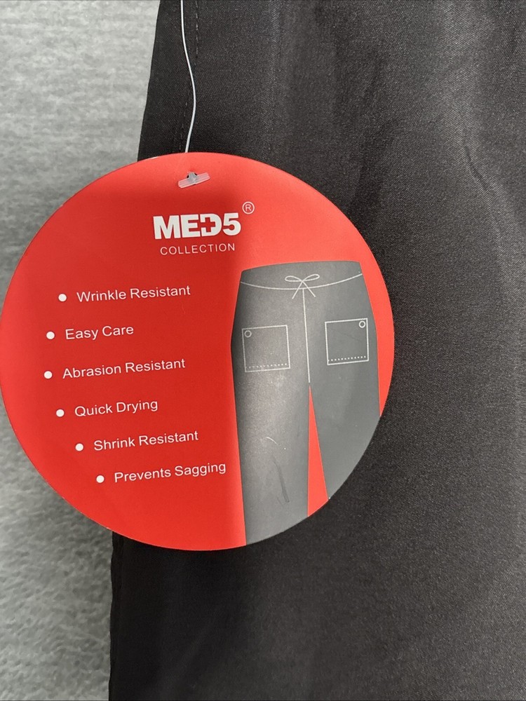 Med5 Collection Men’s Scrub Pants Black Size Medium NEW!