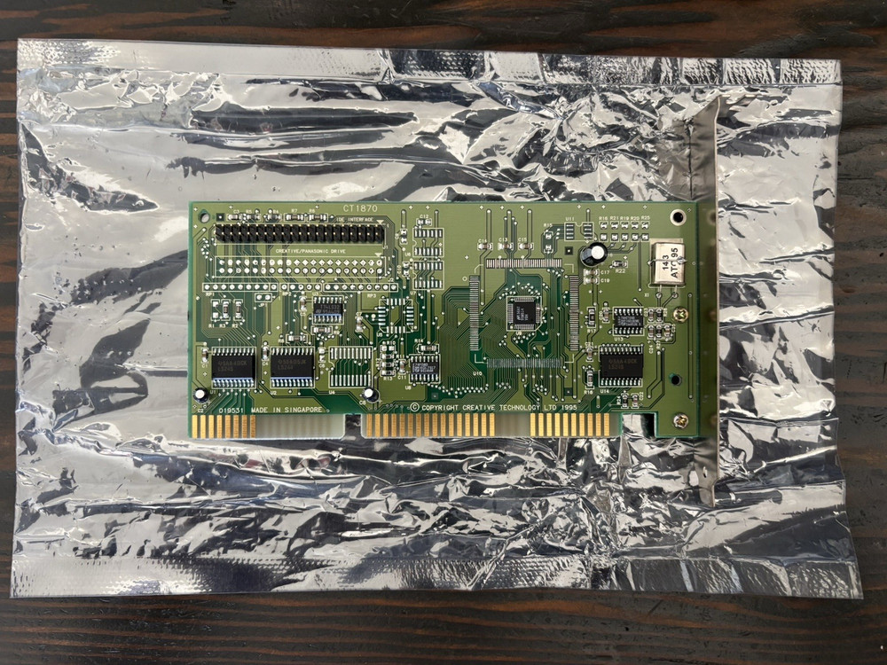 Creative Labs CT1870 16 Bit ISA IDE CD ROM Controller Card