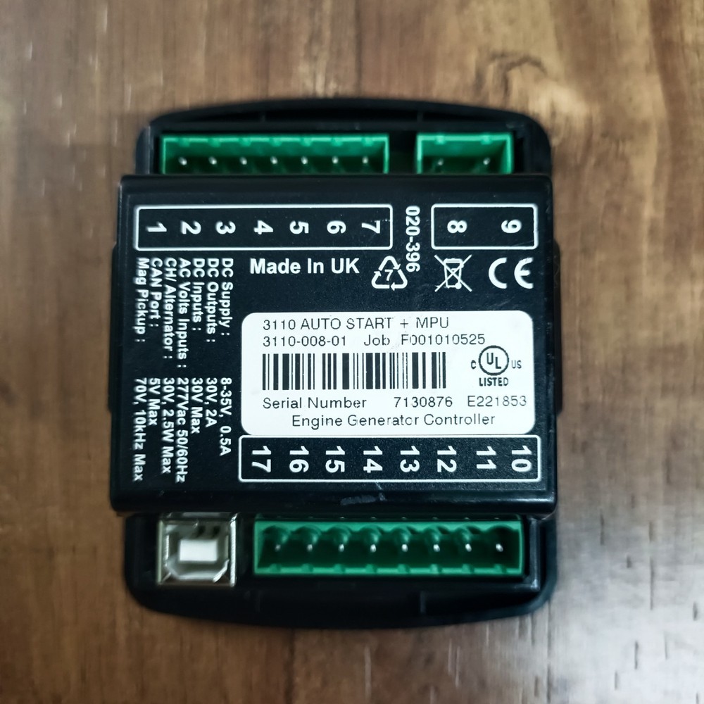 Deep Sea DSE3110 Auto Start Control Module MPU For Engine Generator Controller