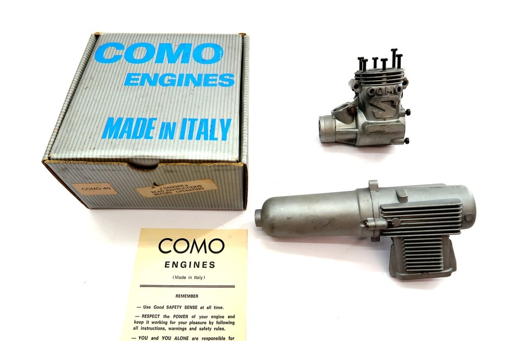 COMO S 40 Model Airplane R/C Engine with Original Box ~ Missing Pieces ?? n2