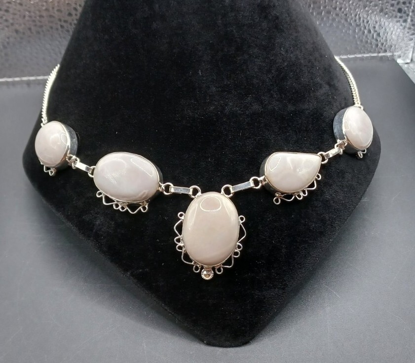 New Gray Jasper Stone Artisan Crafted Necklace