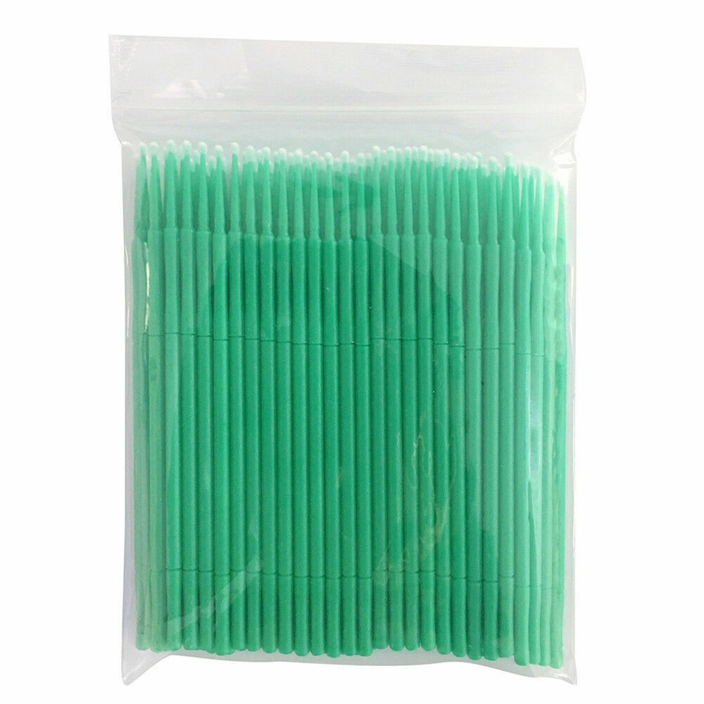 100× Dental Disposable Microbrush Bendable Applicators Tips Micro Brush Cleaning