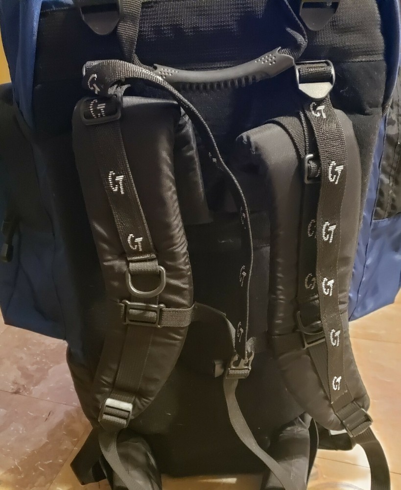 Camp Trails Blue Large Hiking Backpack Adjustable Trail Bag