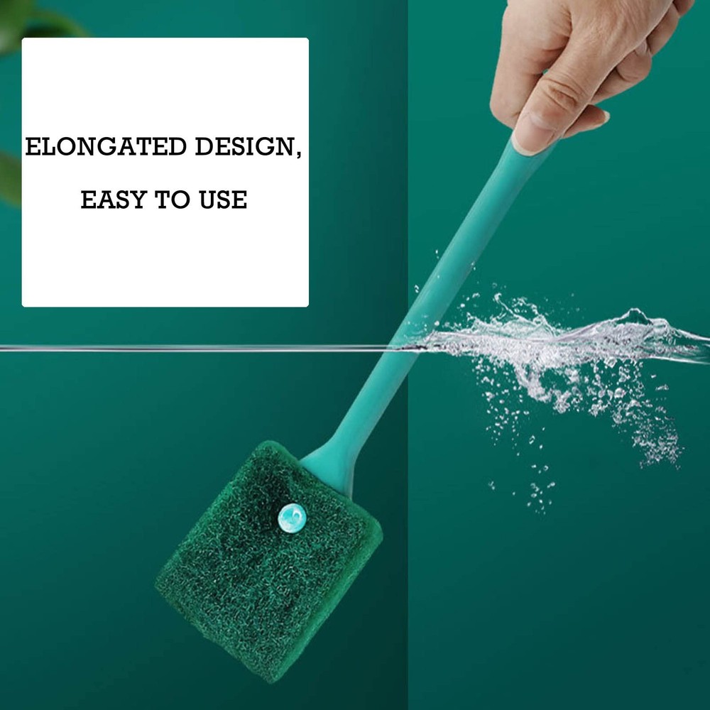 Fish Tank Cleaning Sponge Brush Aquarium Algae Scraper Scrubber 2 Pack