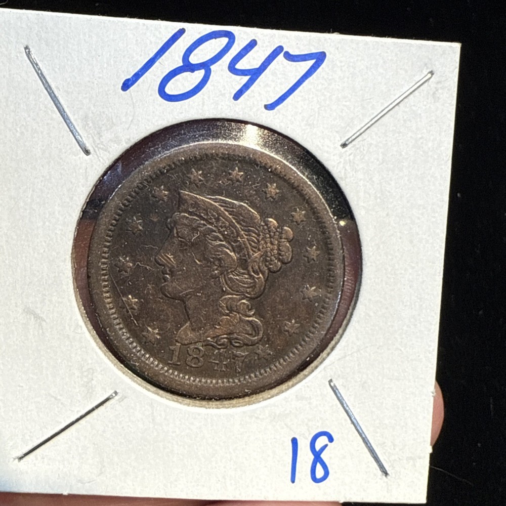 1847 US Large Cent