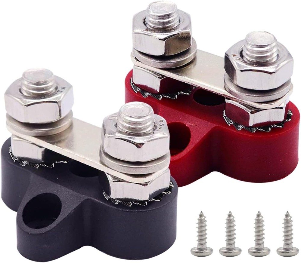 200A Dual Studs Power Distribution Block - Reliable Battery Junction Post