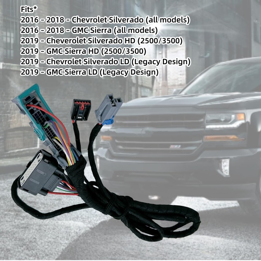 16 PIN Console Conversion Harness for Silverado Sierra 2016 to 2019