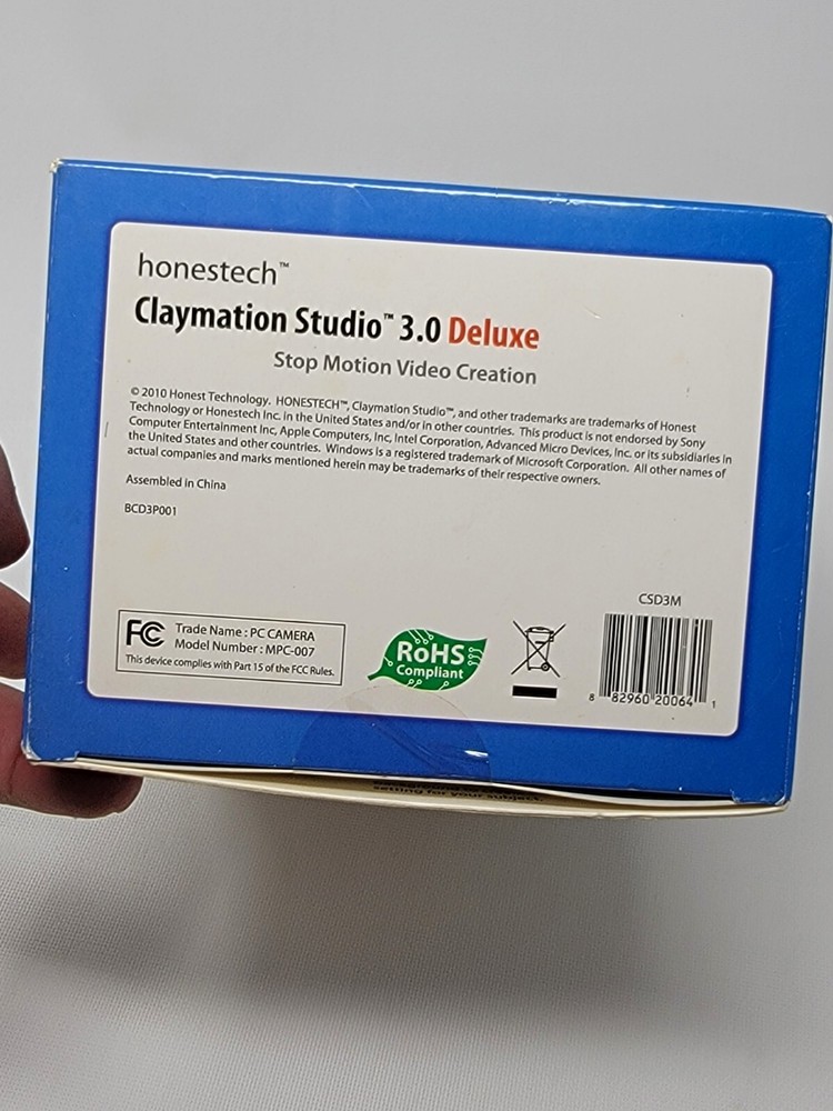 HONESTECH CLAYMATION STUDIO 3.0 DELUXE Stop Motion Video Creation COMPLETE