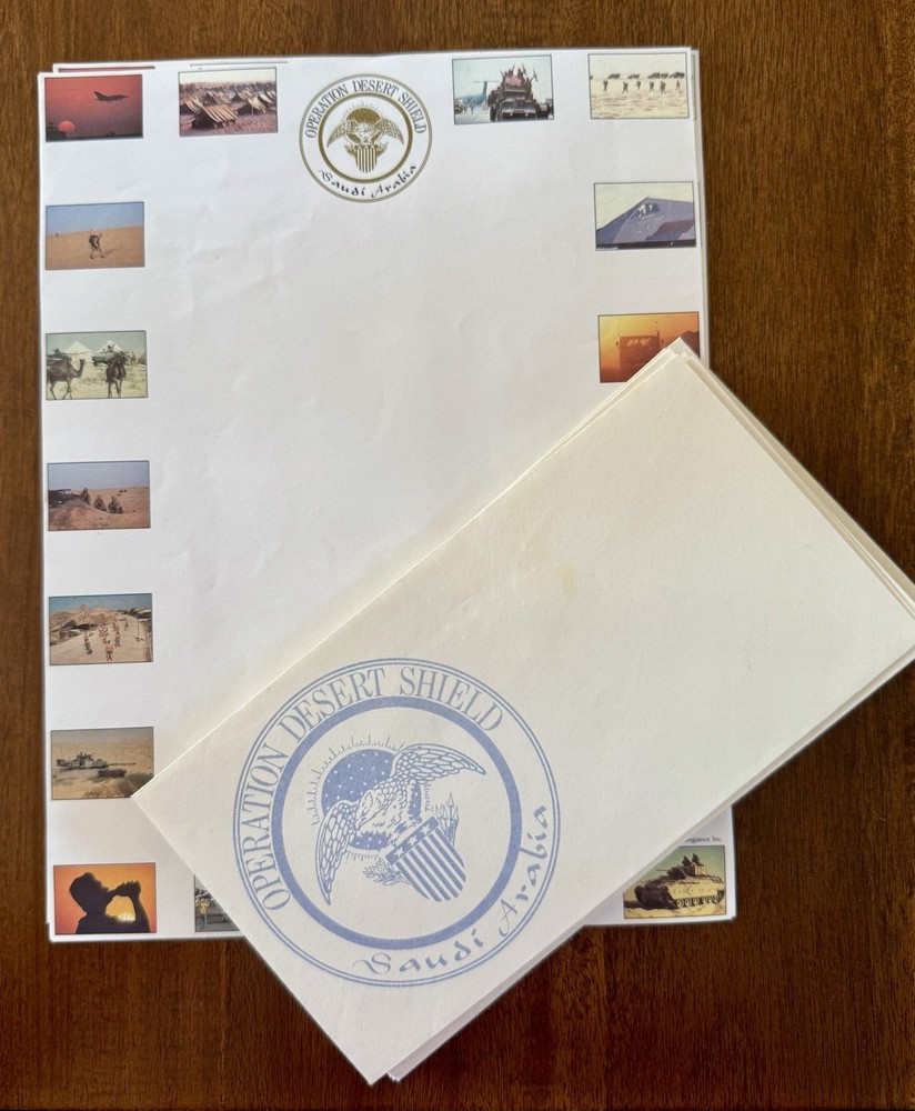 OPERATION DESERT SHIELD Stationary-Authentic Brought Back From Saudi Arabia