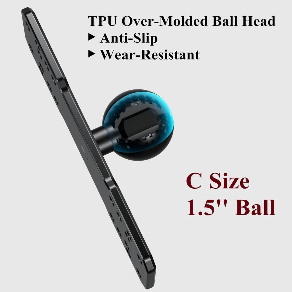 1.5'' Ball Aluminum Fish Finder Mount - Universal Marine Electronics Solution