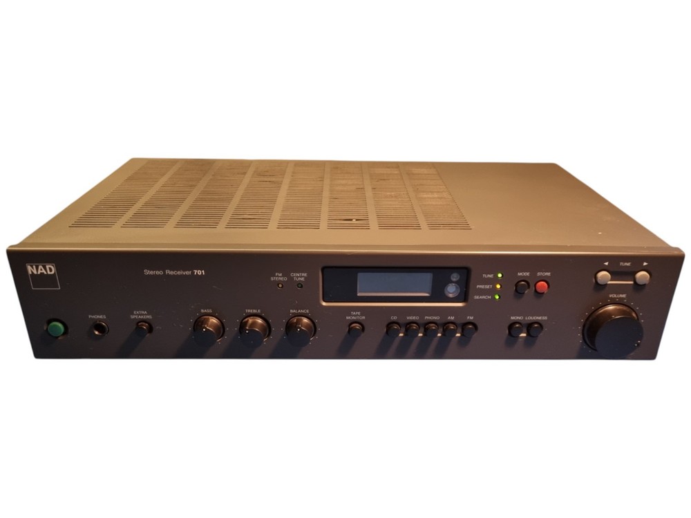 Vintage NAD Stereo Receiver 701 Powers on – Not Tested