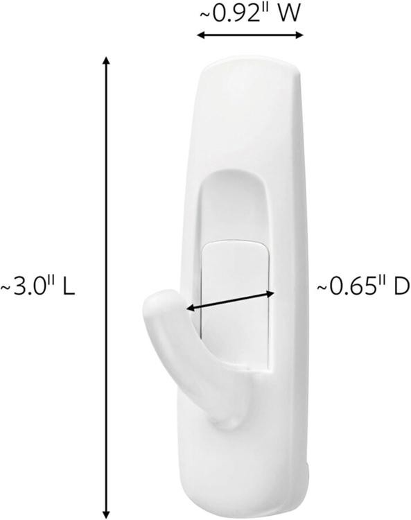 Command™ Medium Utility Hooks, Mega Pack, 2 Packs of 20 Hooks