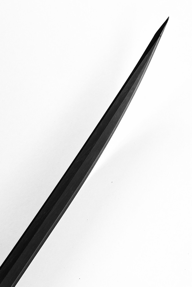 Whetstone Cutlery Black Machete Sword Hard Plastic Handle Black Sheath